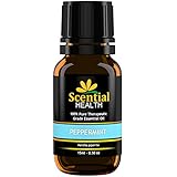 Peppermint Essential Oil By Scential Health 15ml (.5oz) 100% Certified Pure Therapeutic Grade Essential Oil With No Fillers, Bases or Additives AND ZERO Carrier Oils