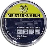 RWS Meisterkugeln Standard .177 Cal, 8.2 Grains, Wadcutter, 250/Tin