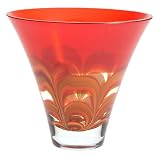 Evolution by Waterford 8-Inch Red and Amber Bowl