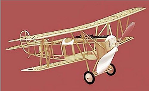 Fokker D VII Model Airplane Unassembled Kit Laser Cut Parts Easy Build Non Powered Can Be Converted To Electric