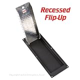 24 Flip Up Motorcycle Wheel Chock - Recessed Aluminum by Marson
