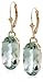10k Yellow Gold Green Amethyst Earrings