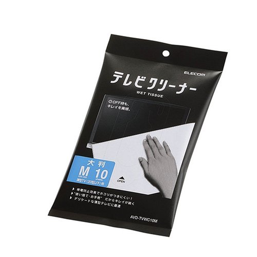 ELECOM 薄型テレビ用ウェットティッシュ Mサイズ AVD-TVWC10M