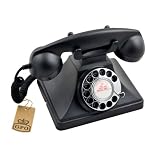 Protelx GPO 200 Classic Retro Rotary Dial Corded Telephone - Blackby Protelx