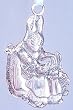 Mrs. Rabbit and Bunnies Sterling Silver Ornament