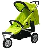 AirBuggy Mimi 3-Wheel Buggy (Silver Frame with Citrus Green Fabric)