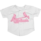 St. Louis Cardinals Little Girl's Pink Majestic Baseball Jersey