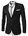 (RJK) TheLees Mens casual peak lapels 2 button Jacket