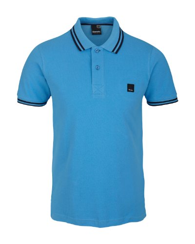 Bench Herren Polo Shirt Brothers B, azure blue, S, BMGA1987B_BL152 Preisvergleich