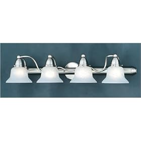 Thomas Lighting Brushed Nickel Four-Light Bath Fixture by Thomas Lighting
