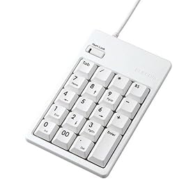 【クリックで詳細表示】ELECOM USBテンキーパッド TK-UFHWH