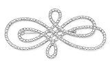 Cubic Zirconia Brooch: Sterling Silver 7 1/6 Carat