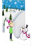 Charlie Tri-Fold Activity Christmas Card With Sticker Sheet