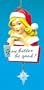"You Better Be Good" Retro Glamour Girl Christmas Ornament #W6444