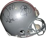 Eddie George Autographed/Hand Signed Ohio State Buckeyes Full Size Authentic Helmet Heisman Winners