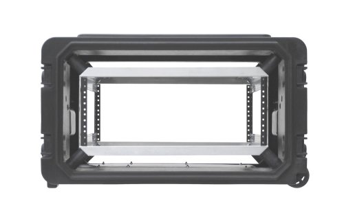 SKB 4U Shock Mount Rack with Wheels Handle and TSA Trigger Latches