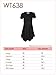 MBJ WT638 Short Sleeve Shirts for Womens Tops Casual V-Neck Summer Clothes Asymmetrical Tunic Blouses XXXL Black
