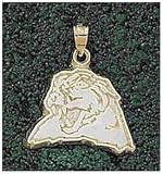 Logo Art Pittsburgh Panthers 10K Gold Team Logo 1/2 Pendant
