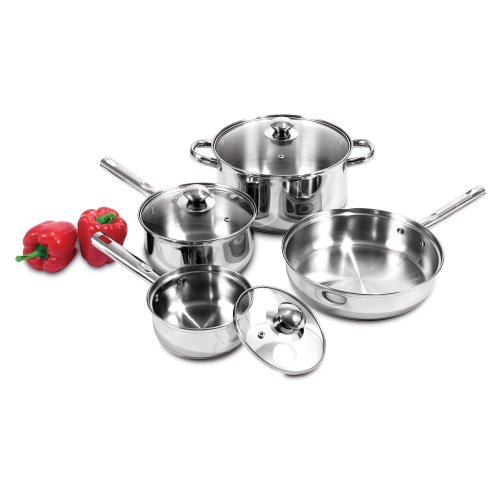 Heuck 37016 7 Piece Stainless Steel Cookware Set product image