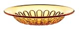 Nachtmann Giardino 7-1/2-Inch Amber Crystal Dessert/Salad Plates, Set of 2