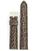 Watchband Genuine Crocodile 22mm Charcoal Grey