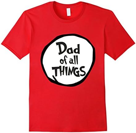 Dad of all things t-shirt - Male Large - Red