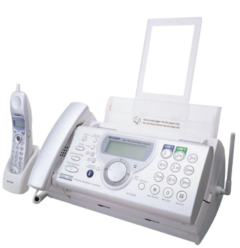 Sharp UX-CD600 2-Line Fax Communication Center with Corded and Cordless Phones and Answering Machine