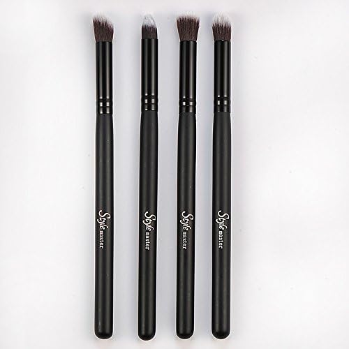 Style Master New Fashion Pro Makeup Cosmetic Set Eyeshadow Foundation Wood Brush Blusher Kabuki Make up Tools Black Color