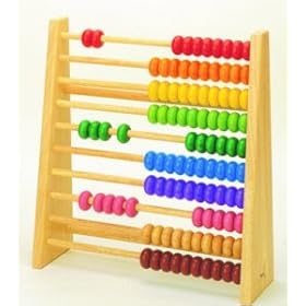 Voila Wooden Painted Rainbow Abacus
