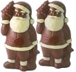 Leonidas Belgian Chocolate Santas (set of 2 - 100 grams each)