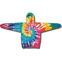 Tie Dye Mania Retro swirl tie-dye heavyweight full-zip sweatshirt