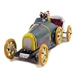 Ideal For Toy Collectors or Car Lovers - This Working Replica of a Collectable Tin Toy Vintage Racing Car (Green) is Great for An Unusual Man s Birthday Present, For Your Dad, Uncle, Brother and Son. (Clockwork mechanism)
