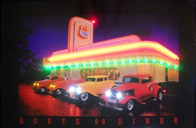 Route 66 Diner LED Neon Sign