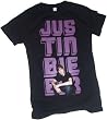 Justin Bieber Crop Sleeve Fitted Juniors T-Shirt