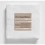 Little Bamboo Muslin Washers, 6 Pack, White