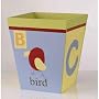 Alphabet Soup Waste Basket