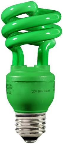 13 Watt - 60 W Equal - Green Party Light - EarthBulb by EarthTronics CF13GR1B