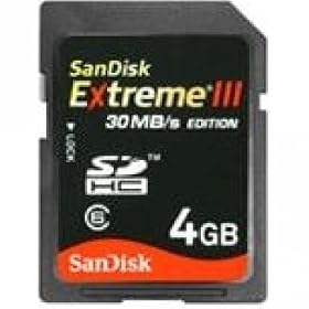 Sandisk - Carte m�moire SDHC Extreme - 30 Mo/s - 4 Go