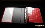 BLACK SCHULZ COIN ALBUM with inserts for 221 coins. black or red card divider