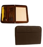 Mahogany Writing Zippered Portfolio Padfolio by Stebco 234117MAH