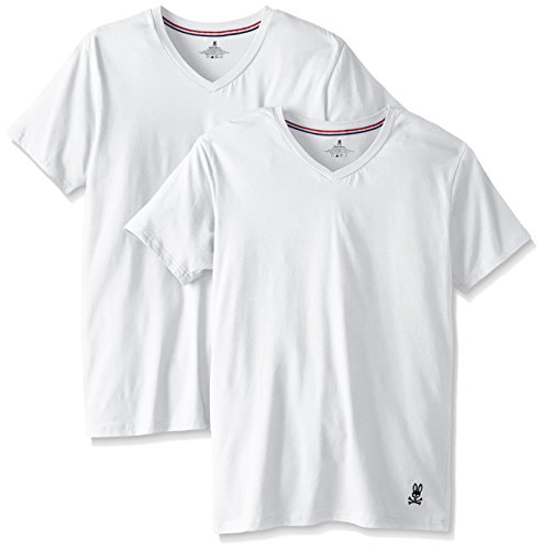 Psycho Bunny Men's 2-Pack Motion Cotton V-Neck Tee