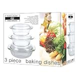 Euro-Ware EW65045 3pc Glass Baking Dish Set