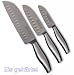 OSAKA Santoku Messer Set 3-teilig - Eis gehärtet - Edelstahl - scharfe Küchenmesser