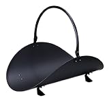 Outdoor Living : UniFlame 19in. Triple Plated Black Woodbasket