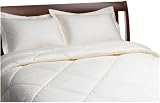 Pike Street 310-Thread-Count Woven Stripe Sateen Full/Queen Comforter Set, Ivory