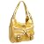 KATHY Van Zeeland Crown Princess Nappa Shopper,Lemon,one size