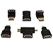 wawpi Hdmi Cable Adapters 6pack MiniHdmi or Micor Hdmi or Male fmale