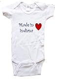 MADE IN INDIANA - INDIANA BABY - State-series - White, Blue or Pink Onesie / Baby T-shirt