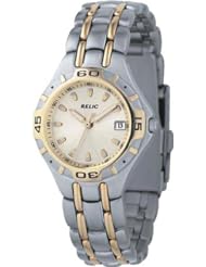 Relic by Fossil Champagne Dial Stainless Steel Two Tone Bracelet Womans Watch PR6118