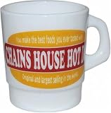 《CHAINS HOUSE HOT DOG》ミルキーガラスマグカップ☆アメリカン雑貨通販の画像
